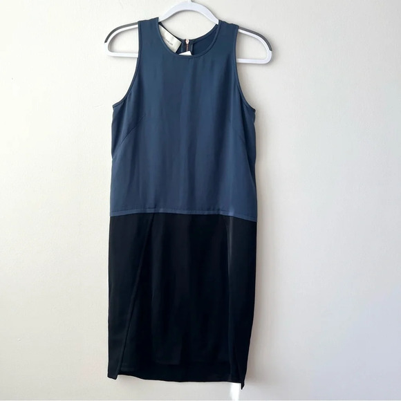 Cedric Charlier Two-Toned Mini Shift Dress - Picture 1 of 8